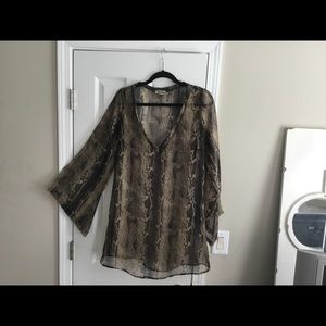 Show Me Your MuMu O/S Animal Print Dress